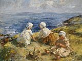 Unknown Artist Summer on the Clifftops painting